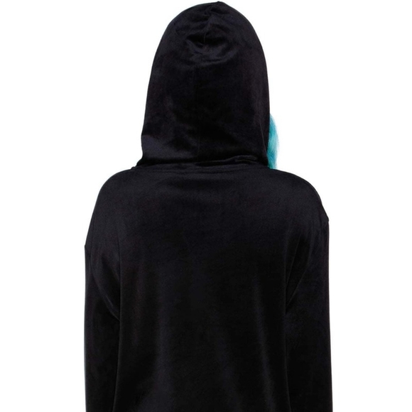🆕 Killstar "Fester" Velour Black Hoodie - Picture 11 of 15